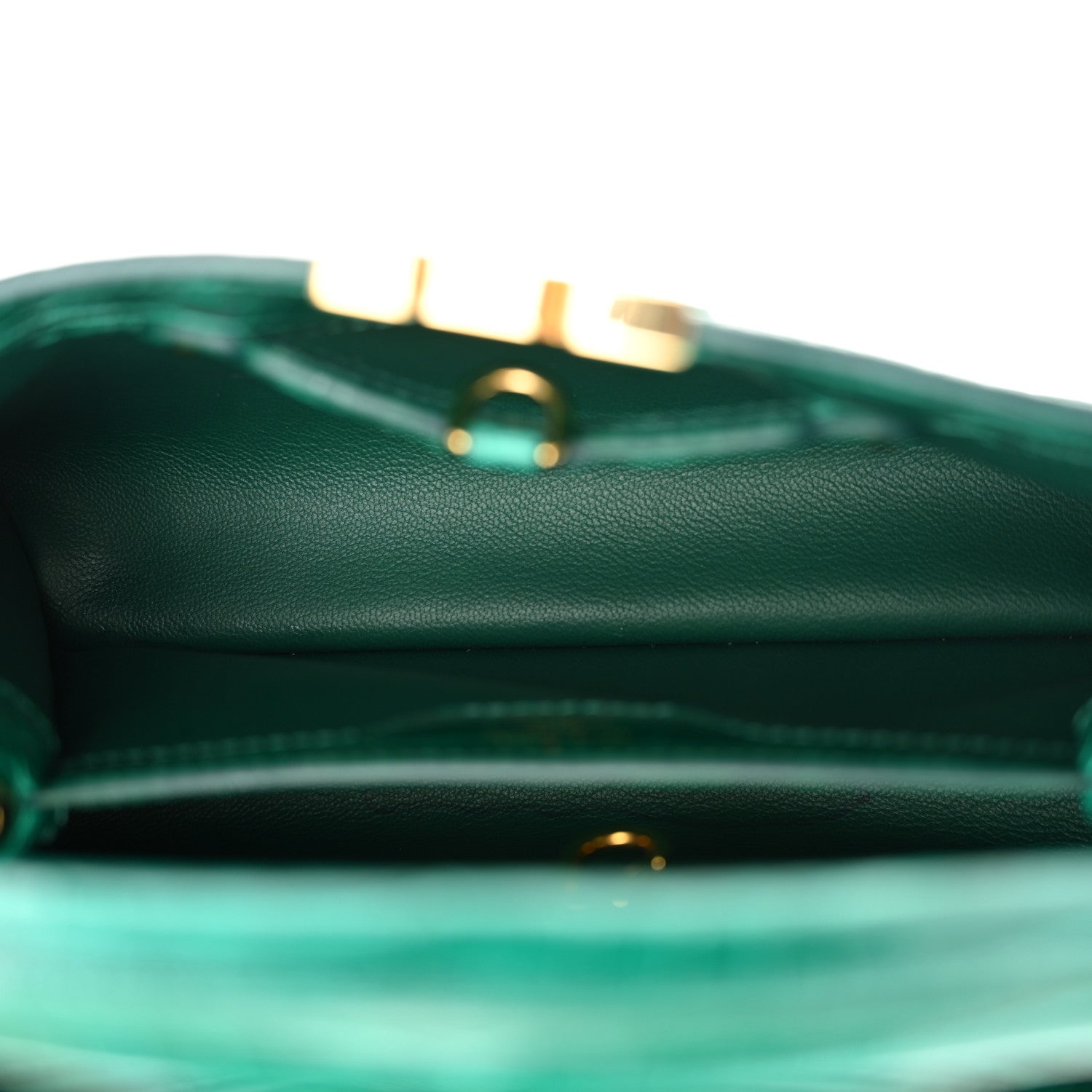 Louis Vuitton Alligator Capucines BB Emeraude 5 of 10