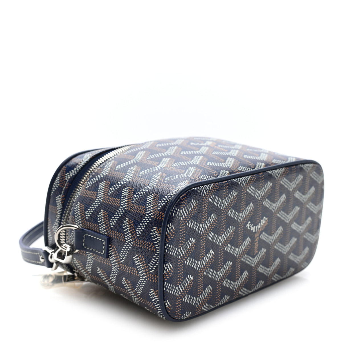 Goyardine Muse Mini Vanity Case Navy