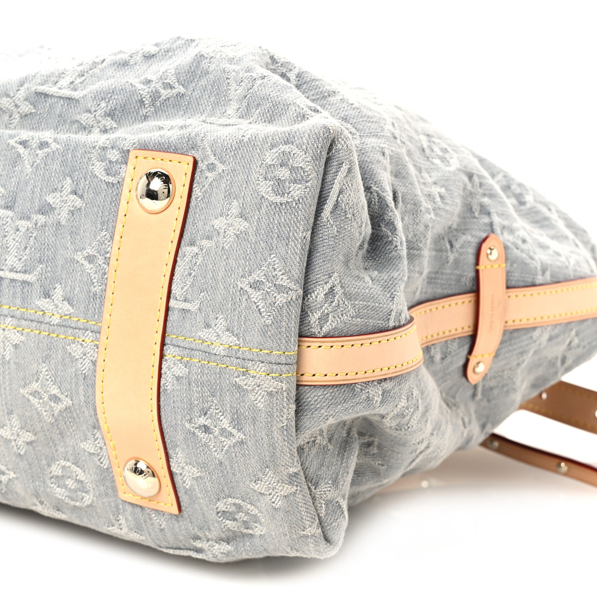 Louis Vuitton Monogram Denim CarryAll MM Washed Grey 12 of 12