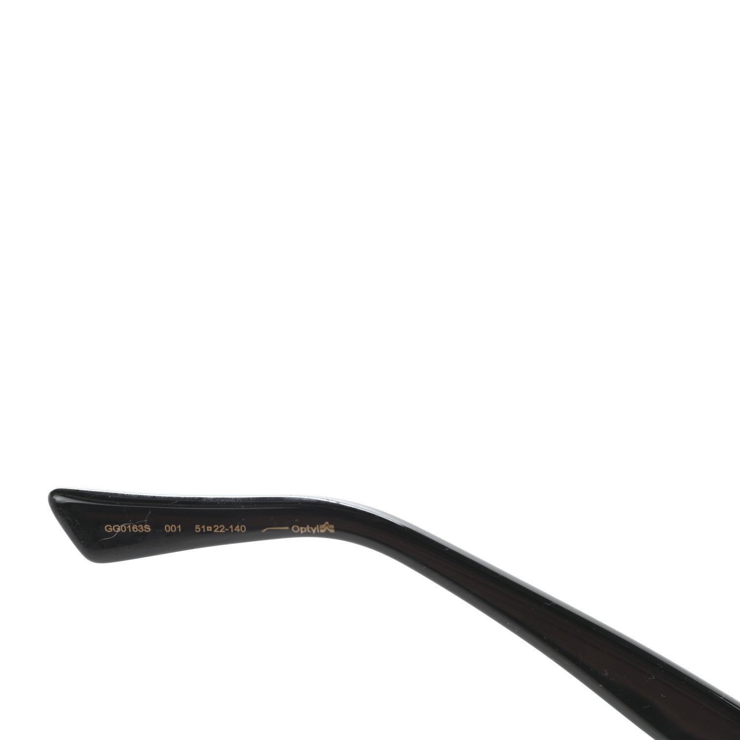 Gucci Acetate Cat Eye GG0163/S Sunglasses Black 6 of 7