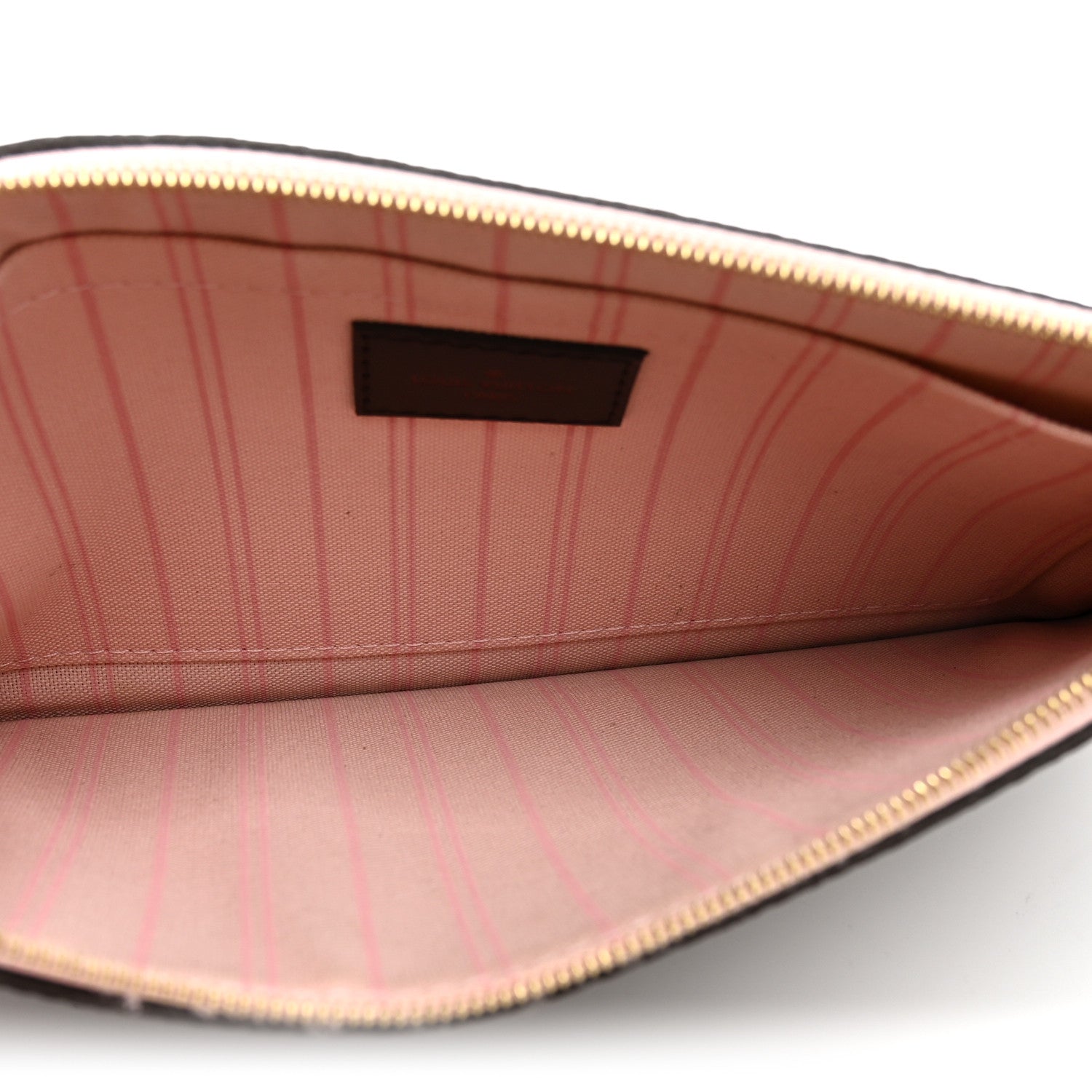 Louis Vuitton Damier Ebene Neverfull MM GM Pochette Rose Ballerine 5 of 6