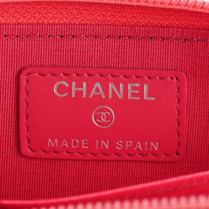 Chanel Caviar Timeless CC Zip Around Coin Purse Pink 6 of 7