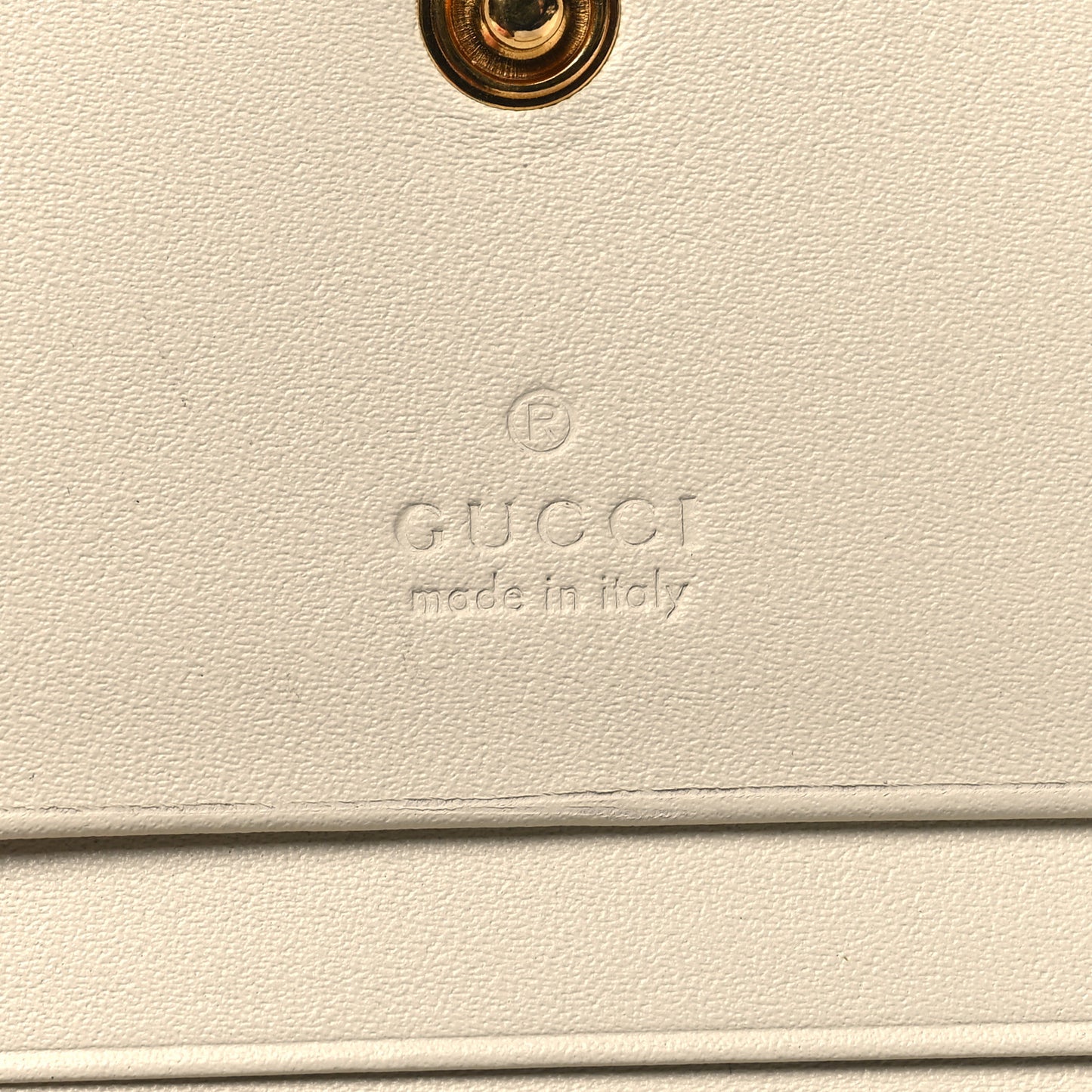 GG Supreme Monogram Les Pommes Card Case Wallet Beige Multicolor Mystic White