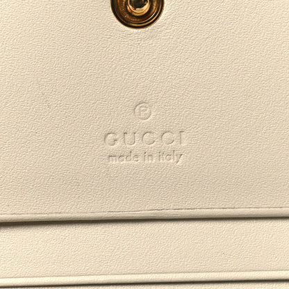 Gucci GG Supreme Monogram Les Pommes Card Case Wallet Beige Multicolor Mystic White 7 of 9