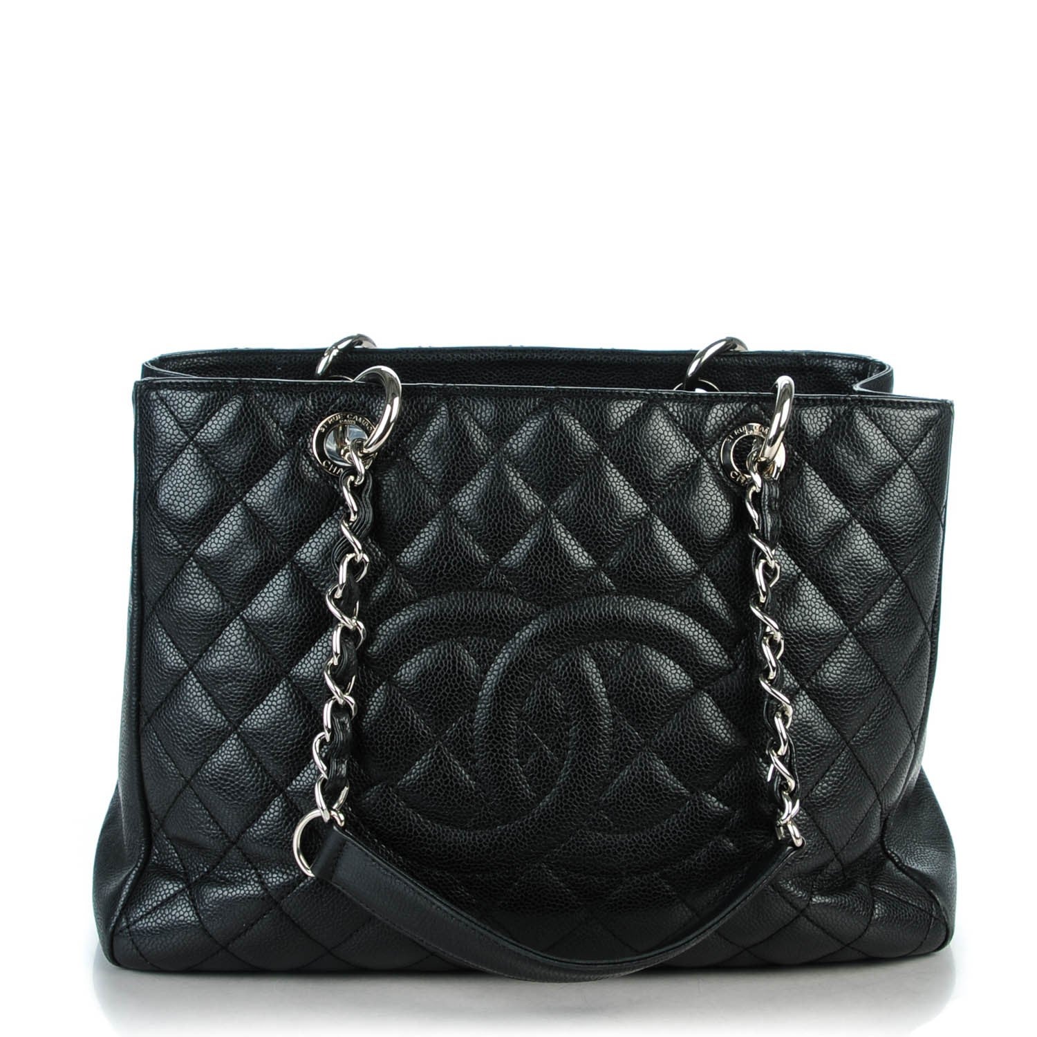 Chanel Caviar Quilted Grand Shopping Tote GST Black 1 of 8
