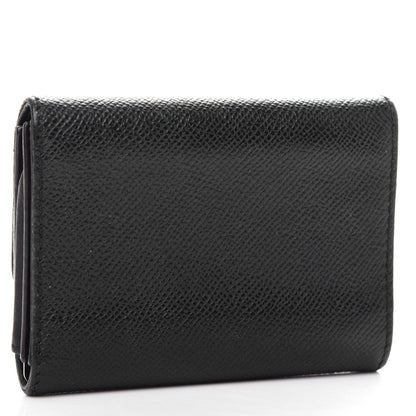 Chanel Grained Calfskin CC Flap Wallet Black 3 of 9