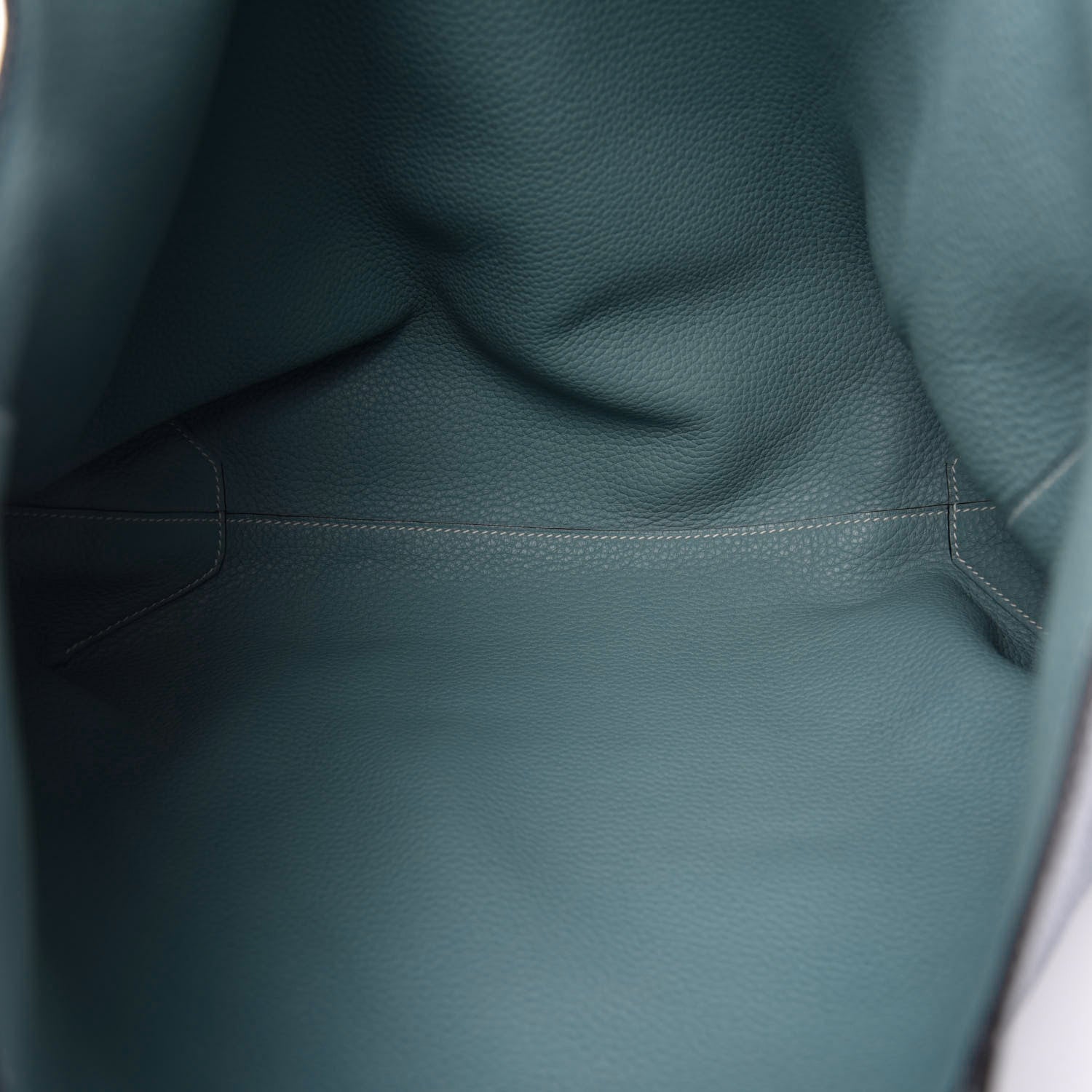 Hermes Taurillon Clemence Double Sens 36 Reversible Tote Ciel Bleu Saphir 12 of 15