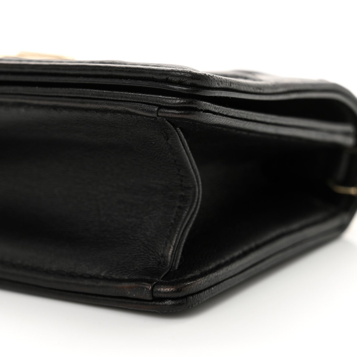 Lambskin Baby Diorama Flap Bag Black