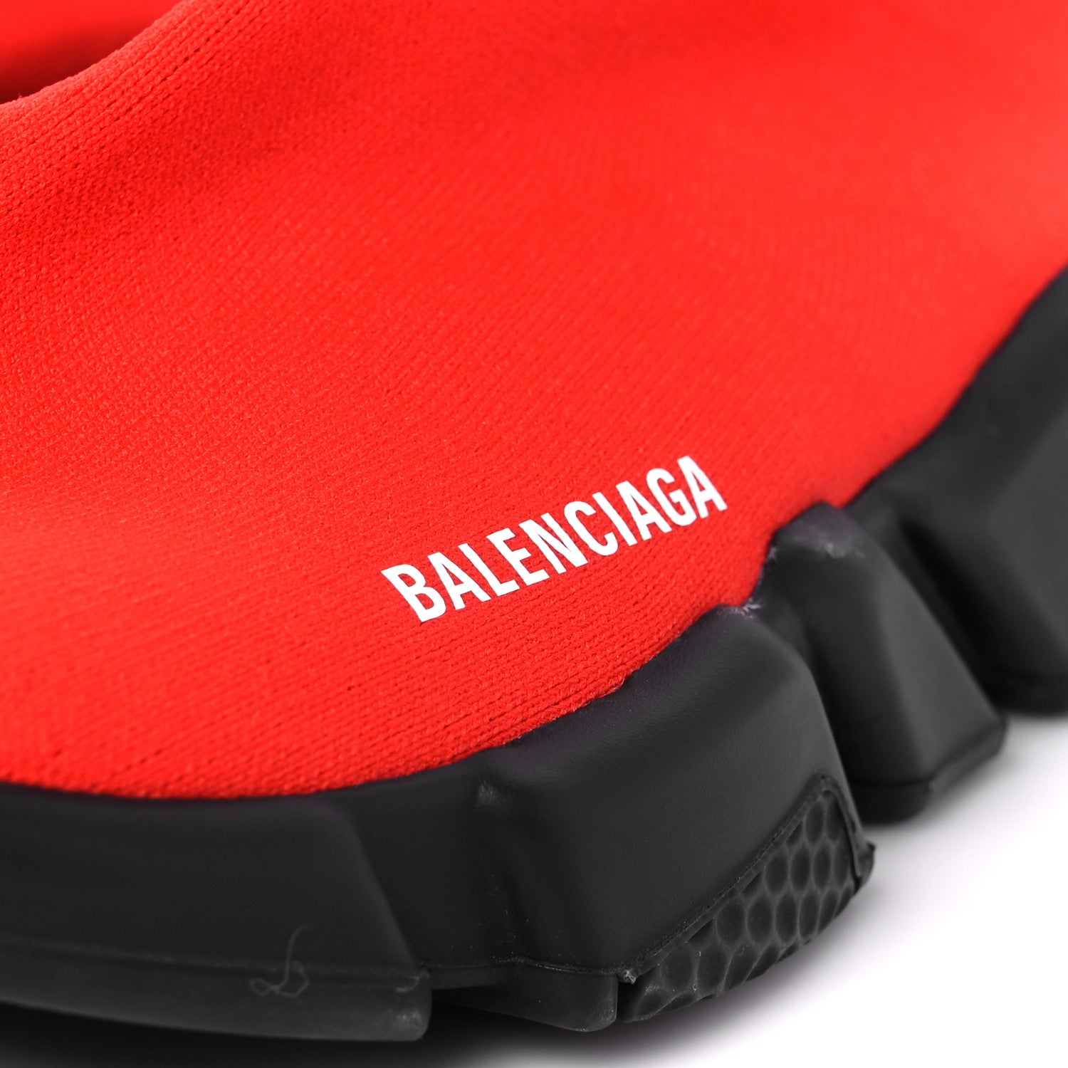 Balenciaga Neoprene Knit Mens Speed Sneakers 45 Red Black 10 of 11