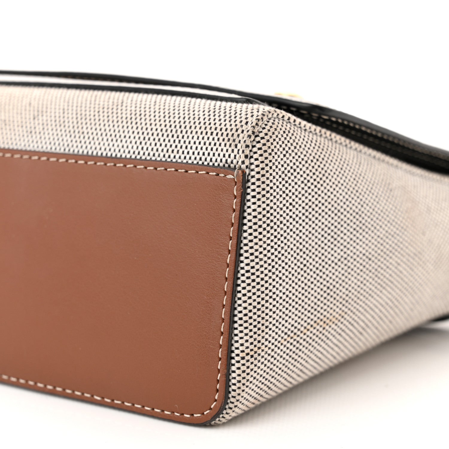 Burberry Canvas Horseferry Print Note Crossbody Bag Grey Black 10 of 13