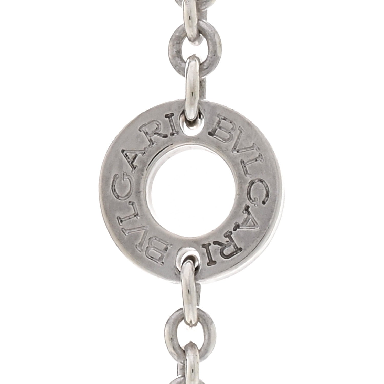 Bulgari Sterling Silver Ceramic Save The Children Pendant Necklace 4 of 4