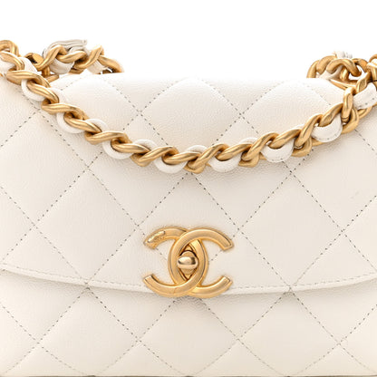Chanel Caviar Quilted Small Flap White 7 of 11