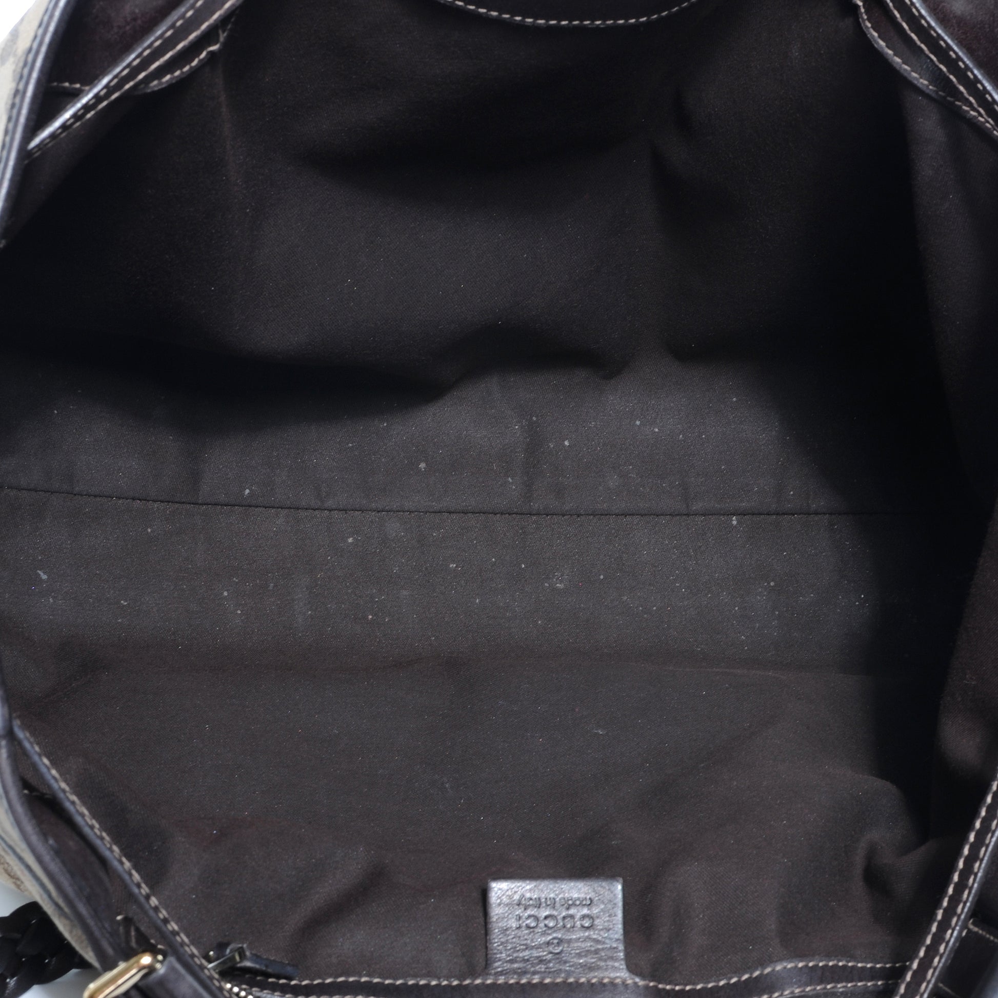 Gucci Monogram Peggy Braided Tote Ebony 8 of 8