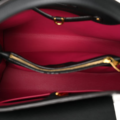 Louis Vuitton Taurillon Capucines MM Black Fuchsia 5 of 9