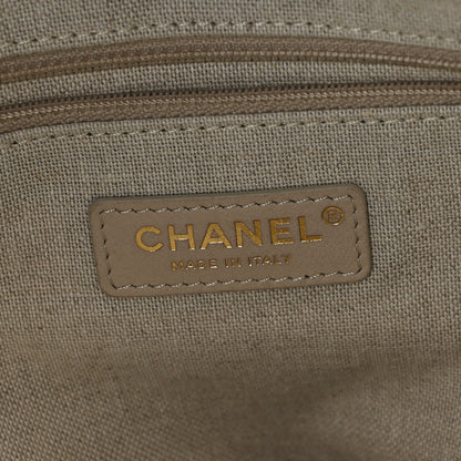 Chanel Calfskin Medium Deauville Tote Black Multicolor 6 of 10