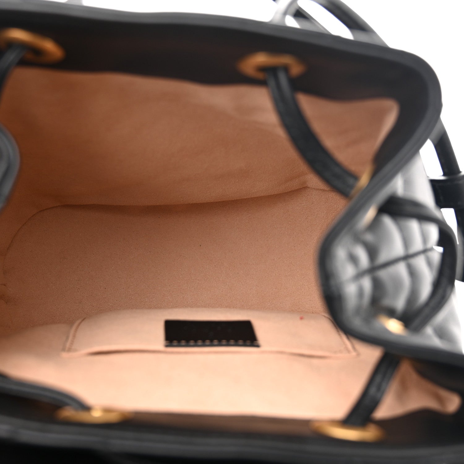 Gucci Calfskin Matelasse GG Marmont Flap Backpack Black 5 of 11