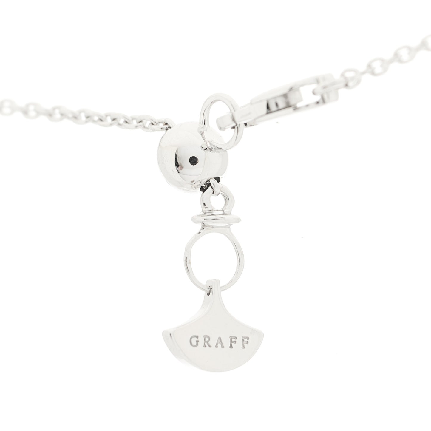 18K White Gold Diamond Multi Butterfly Silhouette Pendant Necklace