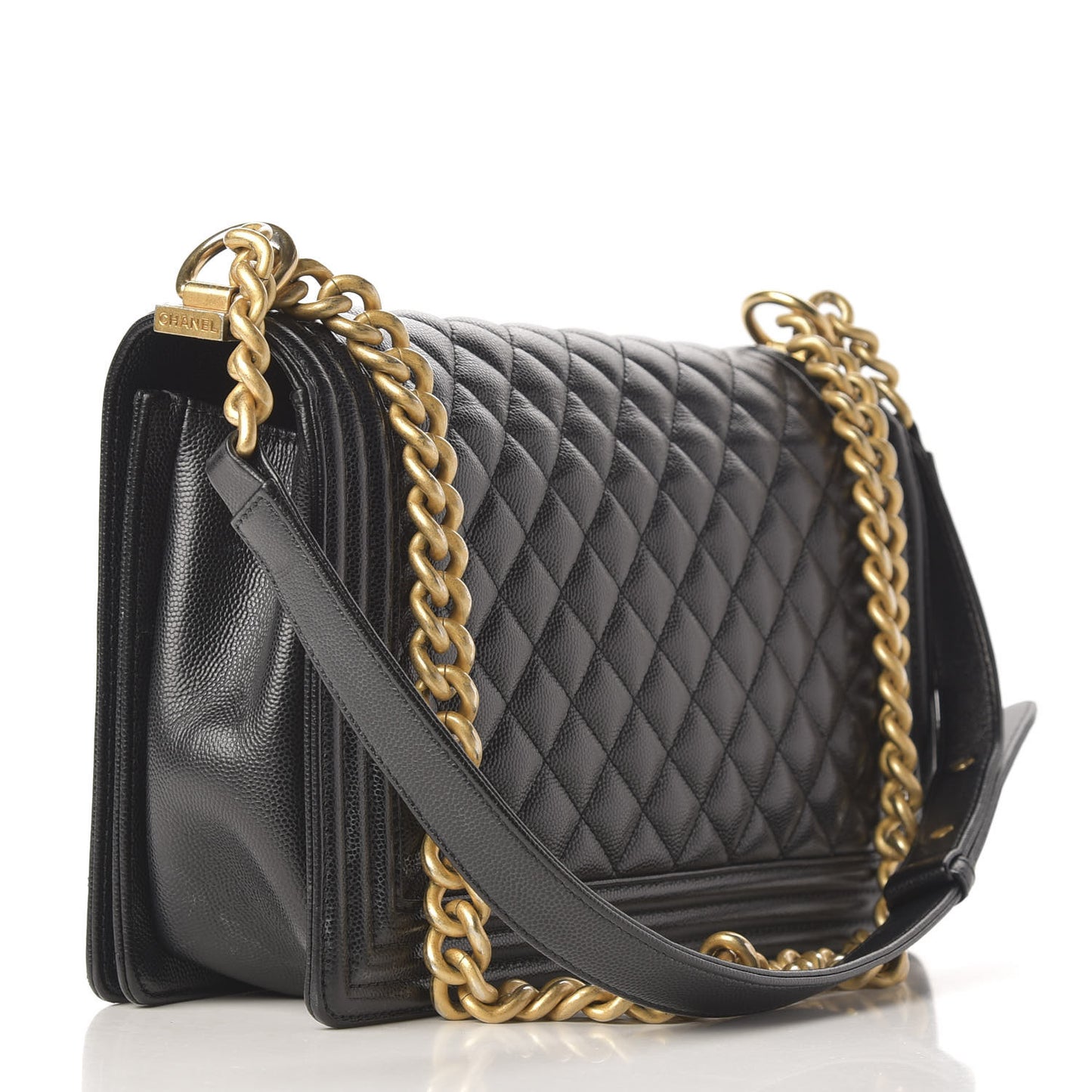Caviar Quilted New Medium Boy Flap Black