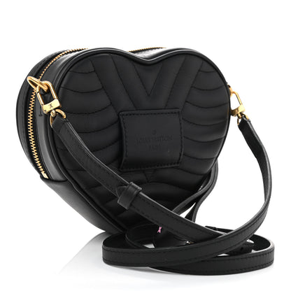 Louis Vuitton Calfskin New Wave Heart Bag Black 3 of 8