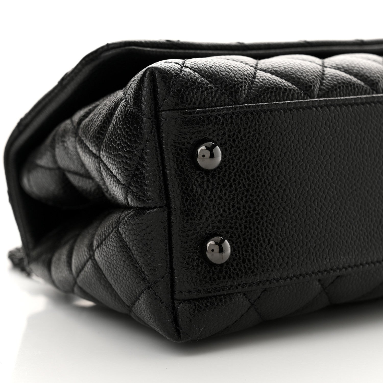Chanel Caviar Quilted Mini Coco Handle Flap So Black 9 of 11