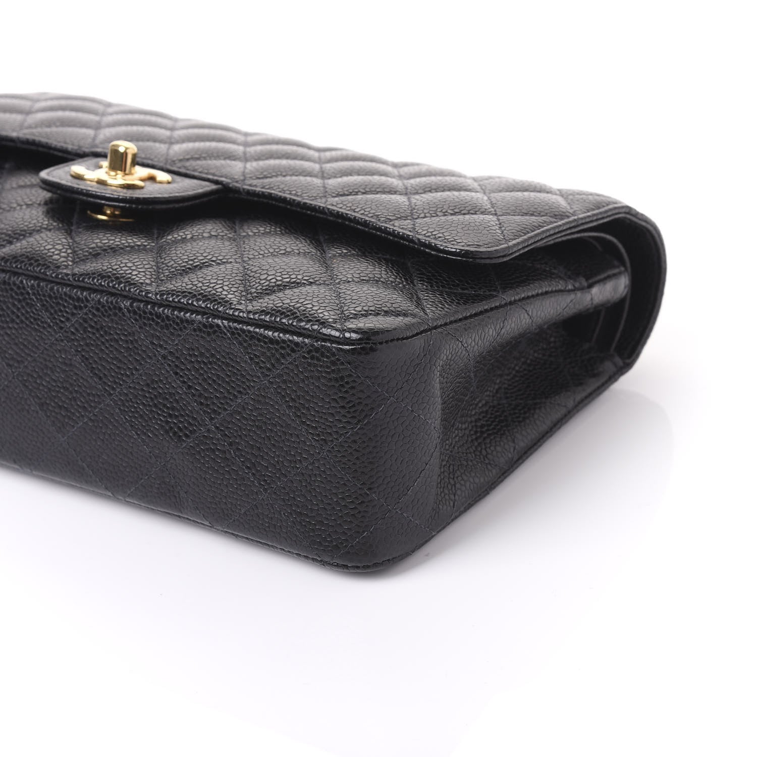 Chanel Caviar Quilted Medium Double Flap Black 6 of 10