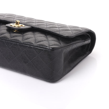 Chanel Caviar Quilted Medium Double Flap Black 6 of 10
