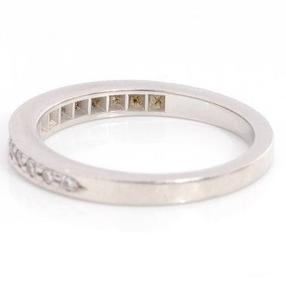 Tiffany Platinum Diamond Grace Band Ring 6.25 7 of 7