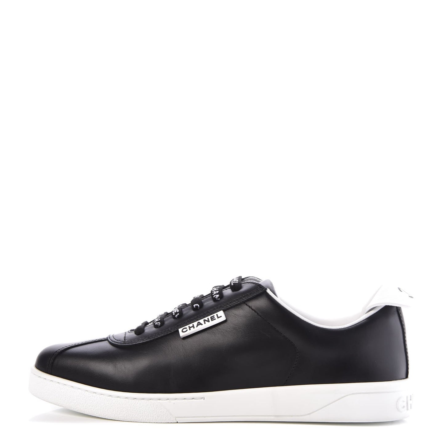 Calfskin CC Sneakers 39.5 Black