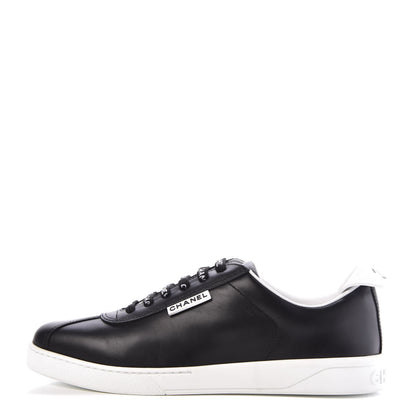 Chanel Calfskin CC Sneakers 39.5 Black 1 of 10