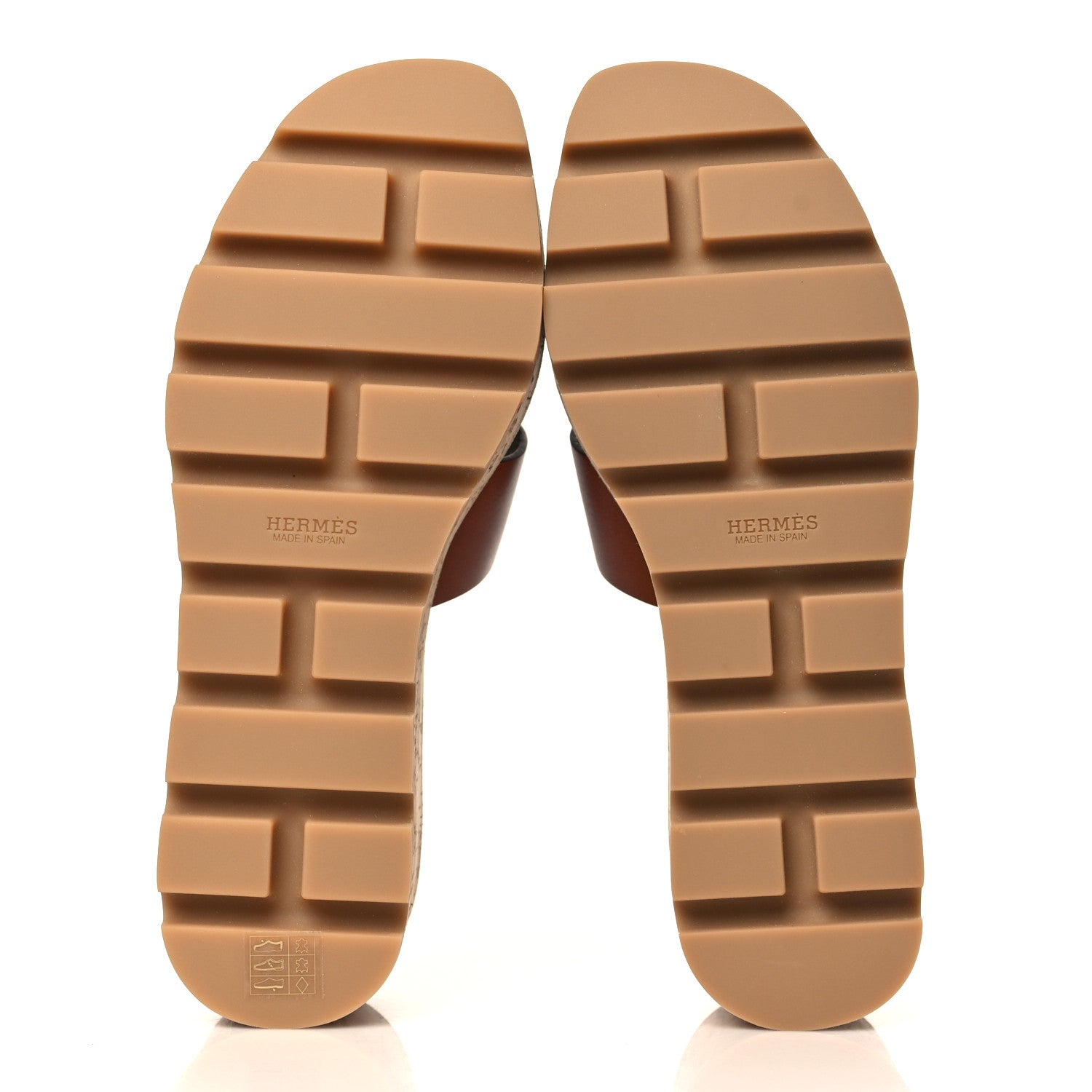 Hermes Calfskin Cork Eze 30 Sandals 36 Marron Glaise 5 of 9