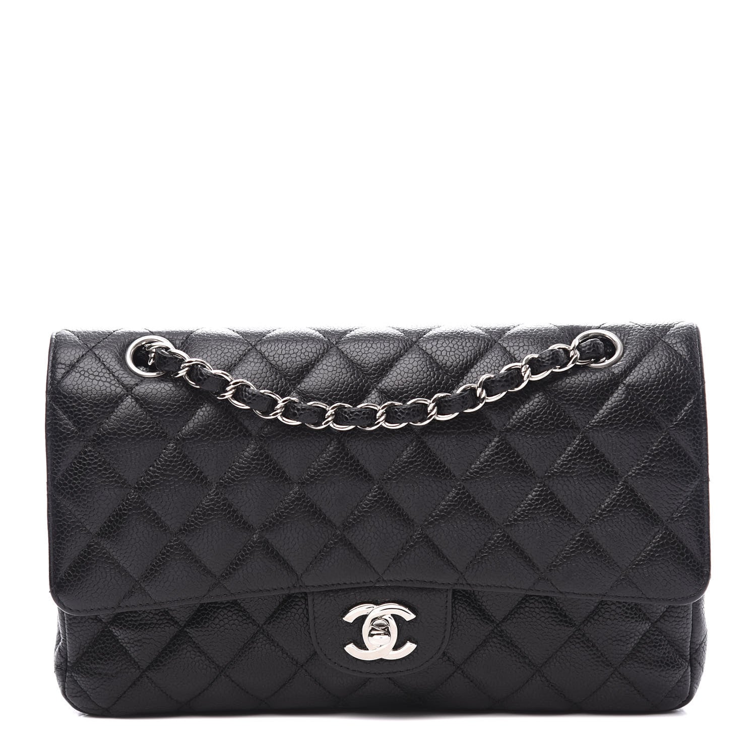 Chanel Caviar Quilted Medium Double Flap Black 1 of 10
