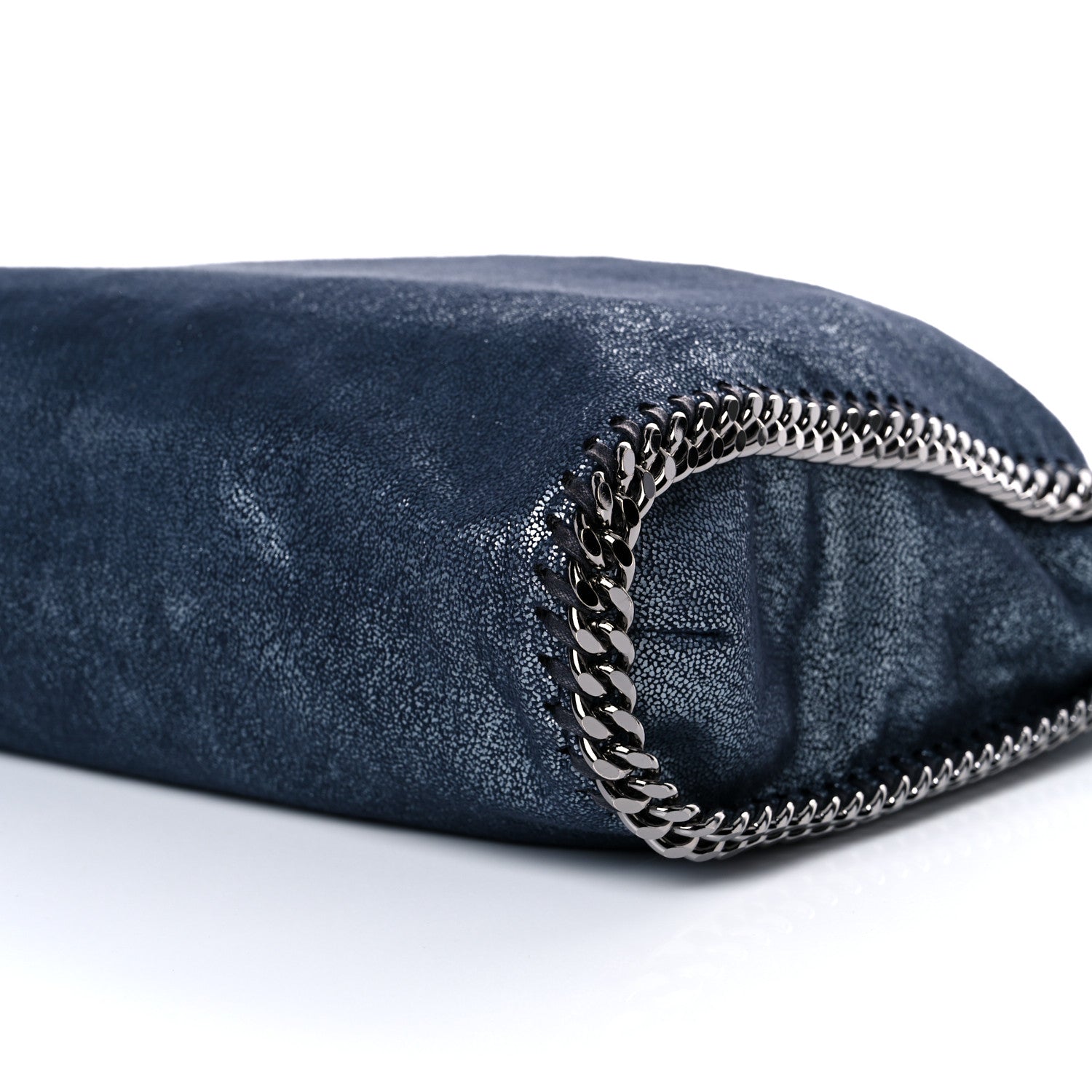 Stella McCartney Metallic Shaggy Deer Small Falabella Tote Navy 9 of 9