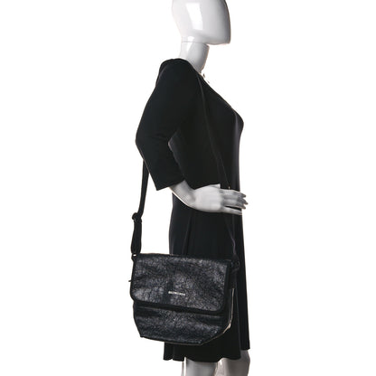 Balenciaga Agneau Arena Small Explorer Messenger Bag Black 2 of 10
