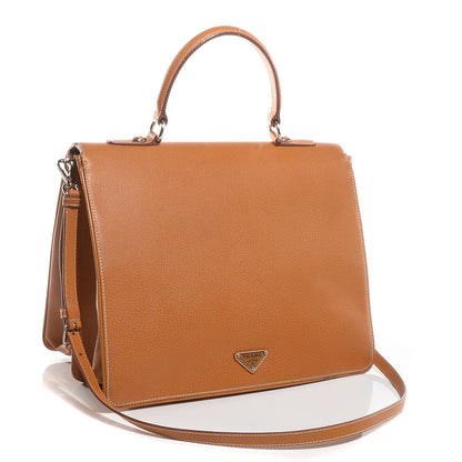Prada Cinghiale Top Handle Bag Cuoio 5 of 12
