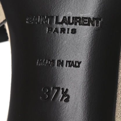 Saint Laurent Suede Tribute 85 Slide Sandals 37.5 Sand 8 of 13