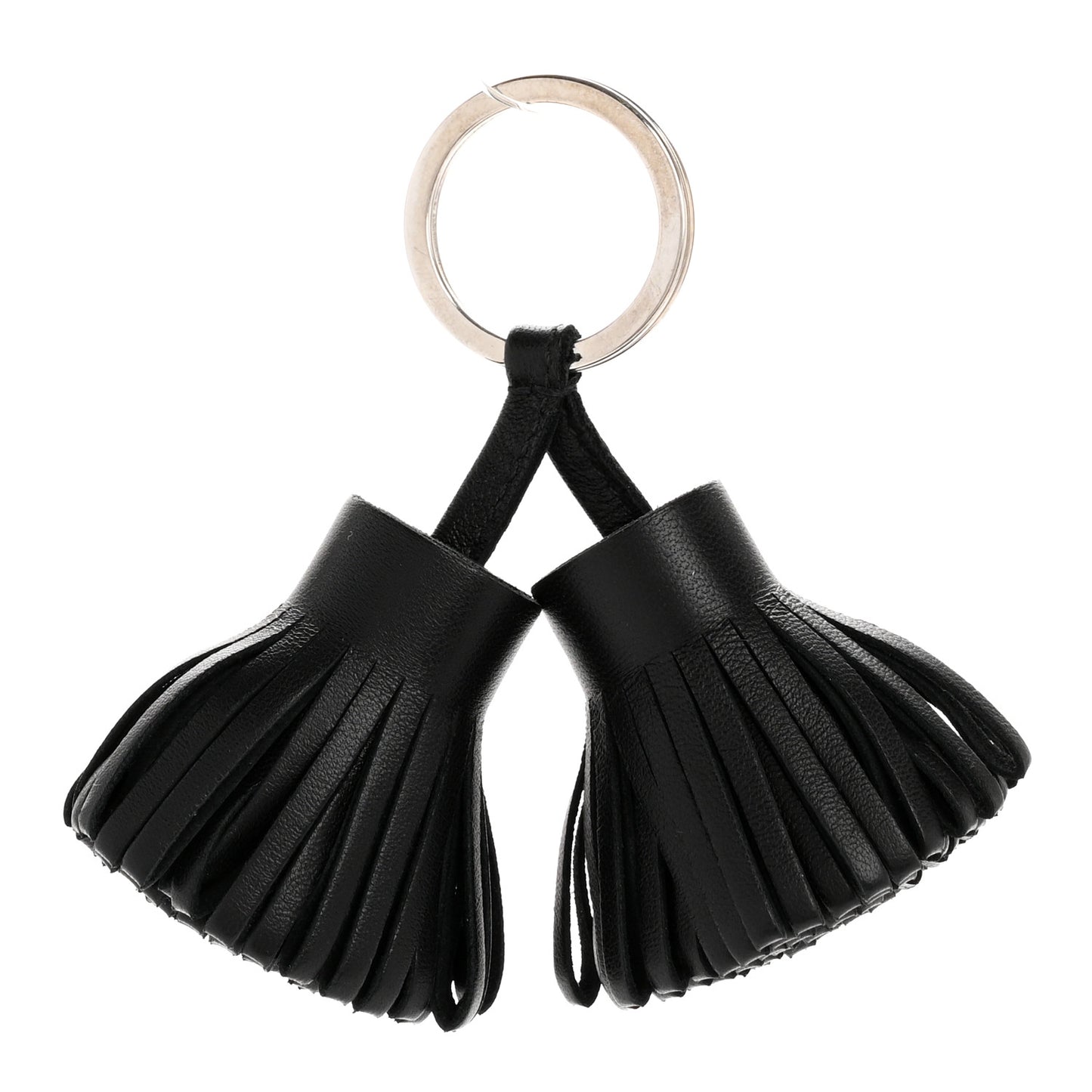 Lambskin Carmen Uno-Dos Key Holder Black
