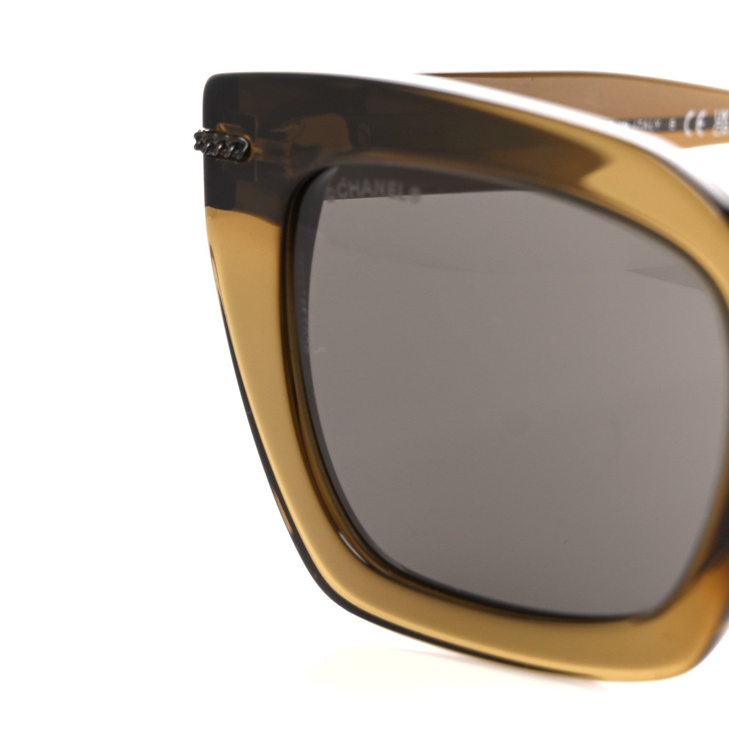 Chanel Acetate Square Sunglasses 5509-A Khaki 7 of 8