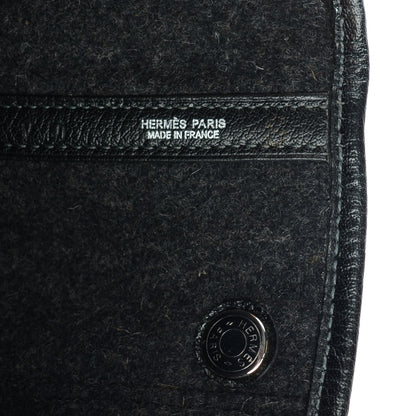 Hermes Ribbed Wool Negonda Garden Party MM 36 Graphite 21 of 23