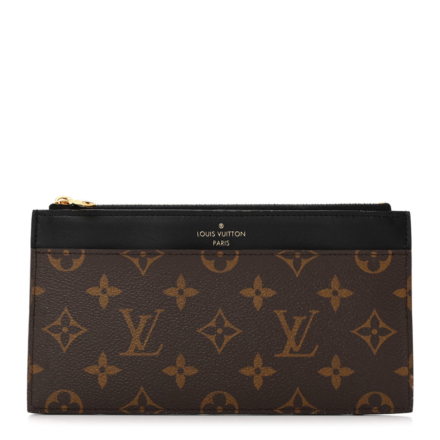 Monogram Slim Purse Black