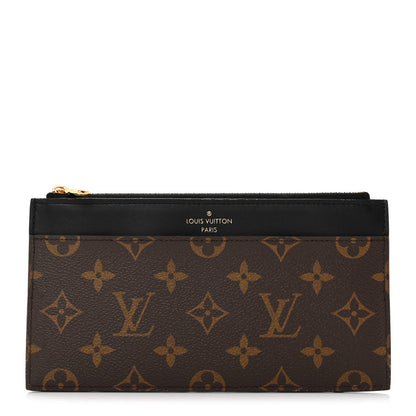Louis Vuitton Monogram Slim Purse Black 1 of 8