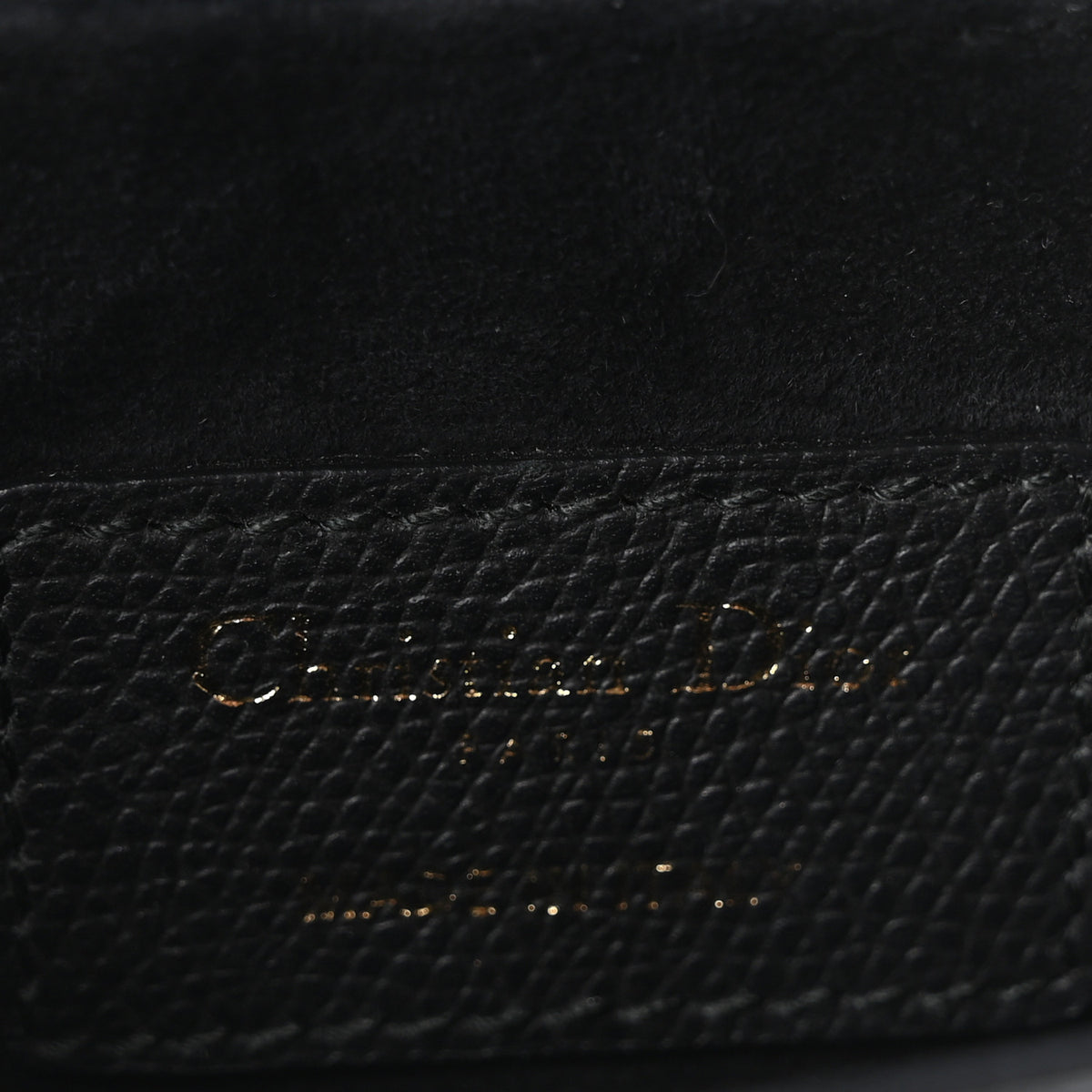 Christian Dior Grained Calfskin Mini Saddle Bag Black 6 of 11