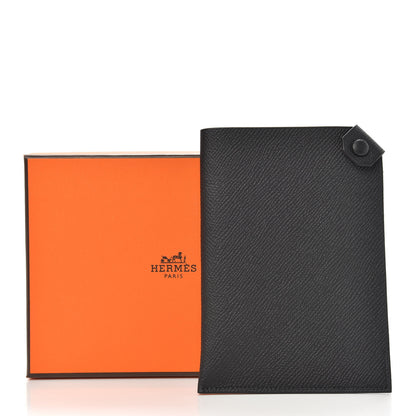 Hermes Epsom Tarmac PM Passport Holder Black 7 of 7