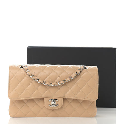 Chanel Caviar Quilted Medium Double Flap Beige 14 of 14