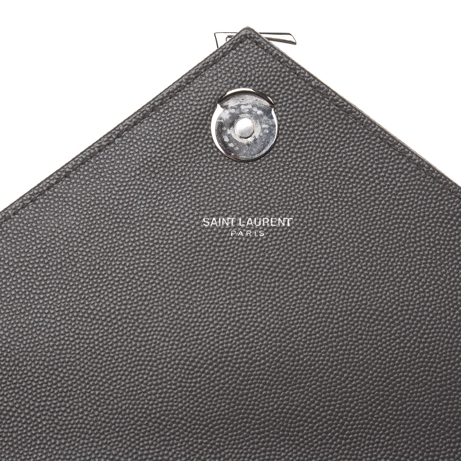Saint Laurent Grain De Poudre Large Tri-Quilt Monogram Satchel Fog 5 of 8