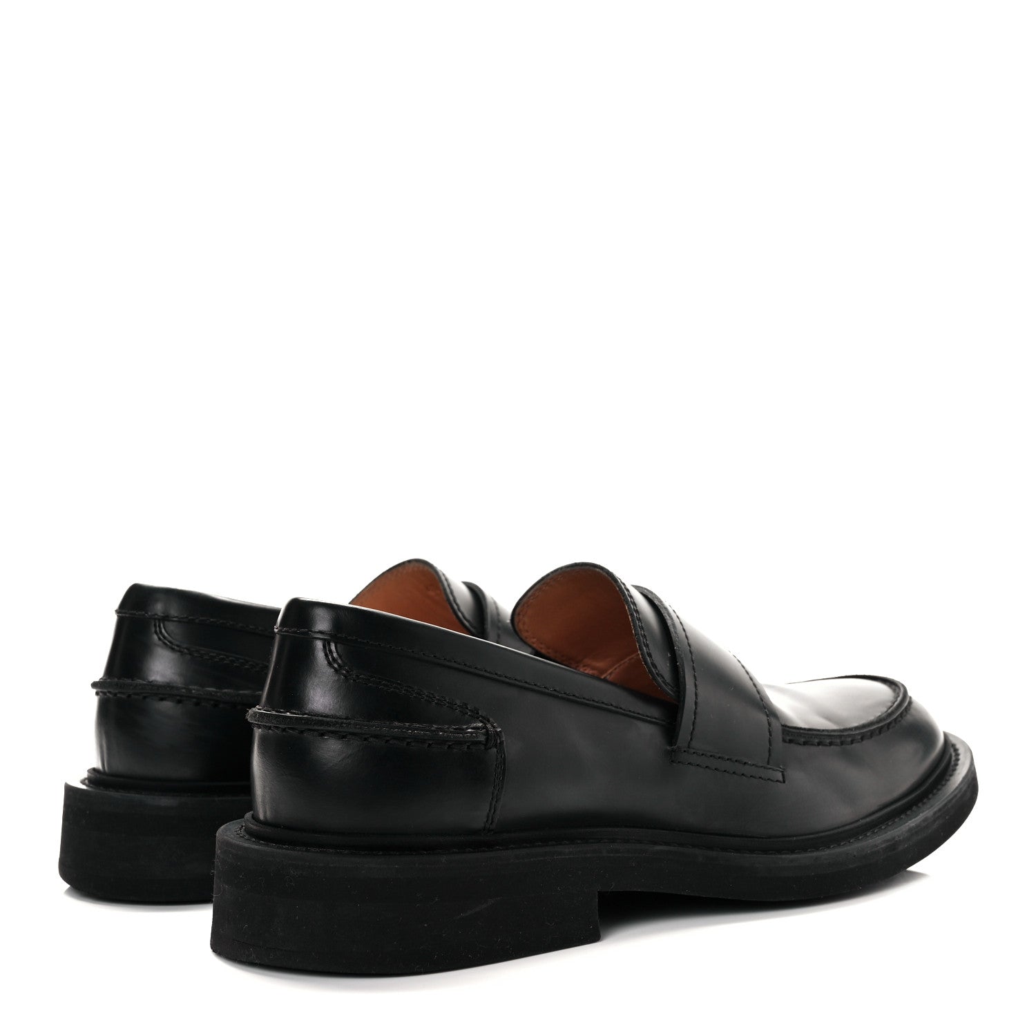Bottega Veneta Brushed Calfskin Mens Loafers 41 Black 4 of 9