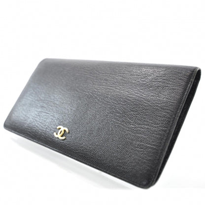 Chanel Leather Yen Wallet Black 3 of 8