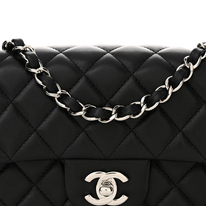 Chanel Lambskin Quilted Mini Rectangular Flap Black 8 of 12
