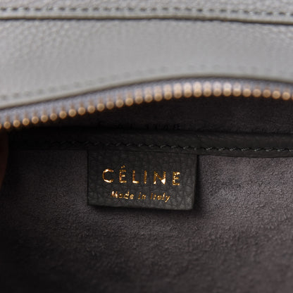 Celine Baby Drummed Calfskin Nano Luggage Kohl 8 of 10