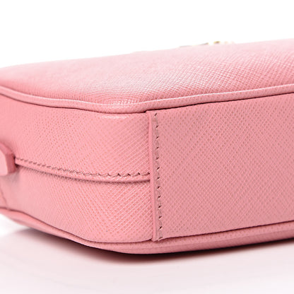Prada Saffiano Lux Small Camera Crossbody Bag Petalo 7 of 9