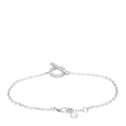Hermes 18K White Gold Diamond Finesse Bracelet SH 3 of 5